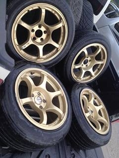 ขายล้อRG2 ขอบ17 5/114 หน้า8หลัง9 แถมยางถูกๆ