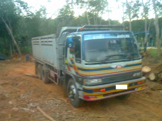 ขาย Hino 3M ดั้มพ์เหล็ก เครื่อง 240 เกียร์ฟูลเลอร์มีระบบลากพ่วง โทร 088-4501277