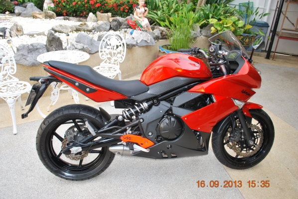 Ninja 650 ABS สีส้ม ปี 2011 ราคา 179,000.- มือแรก วิ่ง 5,500 กิโลเมตร