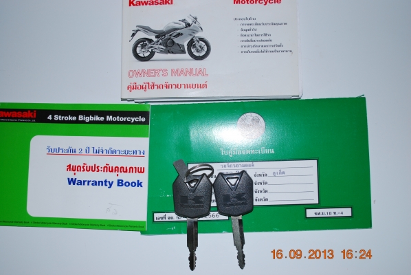 Ninja 650 ABS สีส้ม ปี 2011 ราคา 179,000.- มือแรก วิ่ง 5,500 กิโลเมตร