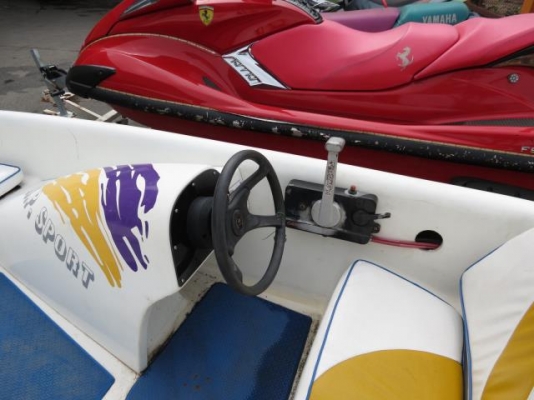 @@@!!!ขายเรือสปั๊ดโบ๊ทสภาพสวย พร้อมใช้งาน เครื่องติดท้าย YAMAHA 55 แรง 2 จังหวะ!!!@@@