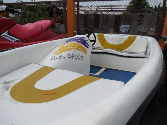 @@@!!!ขายเรือสปั๊ดโบ๊ทสภาพสวย พร้อมใช้งาน เครื่องติดท้าย YAMAHA 55 แรง 2 จังหวะ!!!@@@