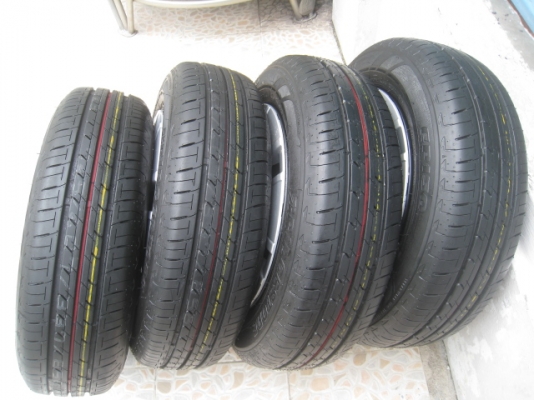 ขายกะทะล้อ Mitsubishi attrage ป้ายแดง ขอบ14 4รู100 +ยางปี13 สนใจติดต่อเล็กคลองสามครับ (081-3747940)