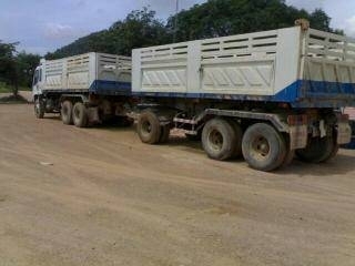 ขาย Deca 320 พ่วงดั้มพ์ ลูกสามคานแท้ รถสวย พร้อมใช้ โทร 088-4501277