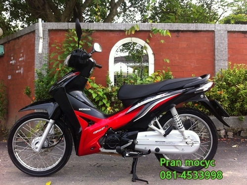 ขายhonda waveสีดำเเดง ปี2555