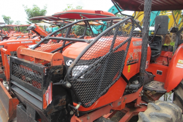 ขายรถแทรกเตอร์ คูโบต้า M6040 มือสองอุปกรณ์หน้าหลัง