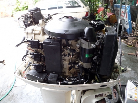 เครื่องเรือ YAMAHA 60 แรง 2 จังหวะมีทริม หาง L เครื่องเดินนิ่มมาก สภาพพร้อมใช้งาน ราคา 68,000