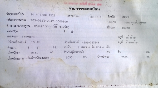 6ล้อท้ายลาด100แรงISUZU KS สภาพดีพร้อมใช้ เล่มพร้อม รถห้างแท้...