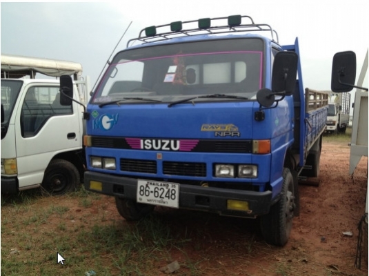 ขาย ISUZU NPR หัวกล่อง NGV เครื่อง 4BD  115 แรงประหยัดไม่จุกจิกขับดีทะเบียนพร้อมกระบะคาร์โก้ยาว 4.80 เมตร