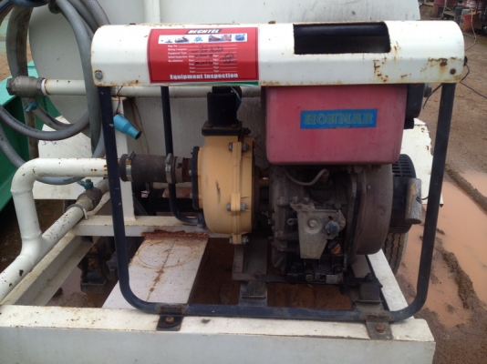 ขายเทรนเลอร์ถังน้ำขนาด 2000 ลิตร+ปั้มน้ำ เครื่องดีเซล พร้อมใช้งาเหลือเพียง 1 ชุด