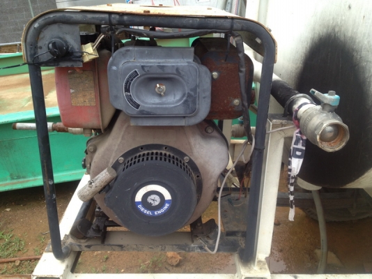 ขายเทรนเลอร์ถังน้ำขนาด 2000 ลิตร+ปั้มน้ำ เครื่องดีเซล พร้อมใช้งาเหลือเพียง 1 ชุด