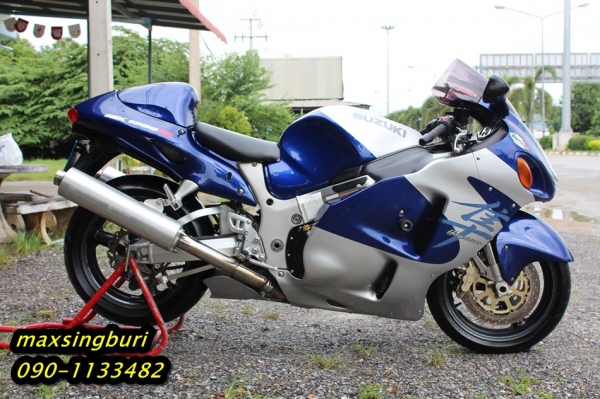 แม็กสิงห์บุรี//SUZUKI HAYABUSA 1300CC ปี2000 สภาพสวย สีเดิมทั้งคัน ทะเบียนพร้อมโอน 239000 ด่วน