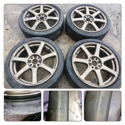 ขายแม็กมือ2 W Work model 7 แท้!!! ขอบ17 4รู100+ ยาง ราคา 10,900 บาท ถูกกว่าล้อก๊อบ!!!