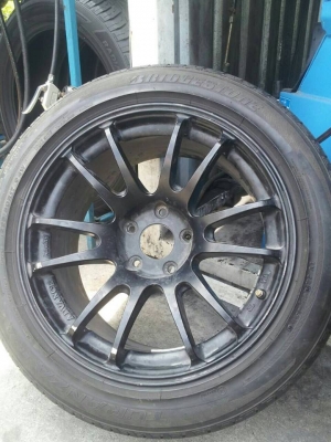 ขายแม็ก RZ1 สีดำ17นิ้ว 5 รู กว้าง8 ออฟ20พร้อมยาง14000