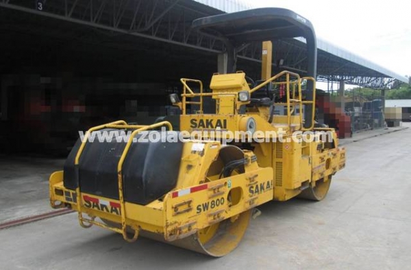 รถบด 2006 Sakai SW800 (สองล้อเหล็ก) เครื่องจักรมือสองนำเข้าจากต่างประเทศ พร้อมใช้งาน เอกสารพร้อมโอน ชั่วโมงทำงาน 6,613 ชั่วโมง