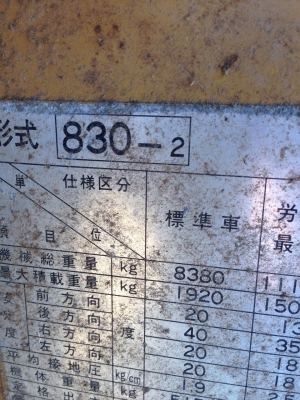 ขายรถตักล้อยาง TCM 830-2