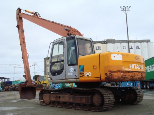 ขายด่วน Hitachi EX120-5  อาร์มยาวจากญี่ปุ่น 14  เมตร  รถสวยสภาพดี นำเข้าจากญี่ปุ่นเองจ้า  3701  ชม.