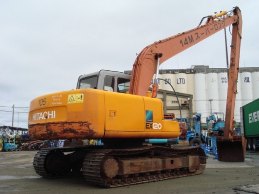 ขายด่วน Hitachi EX120-5  อาร์มยาวจากญี่ปุ่น 14  เมตร  รถสวยสภาพดี นำเข้าจากญี่ปุ่นเองจ้า  3701  ชม.