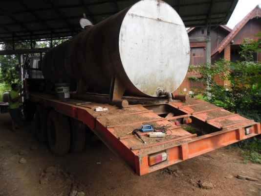 ขายรถเทเลอร์บรรทุกรถแบคโฮคัสซีมิตรซู FN 215 K หัวฮีโน่ เครื่อง HINO EK 100 ซ่วงล่างมิตรซู 2 เพลาหางเหล็ก H บีมทะเบียนเต็ม