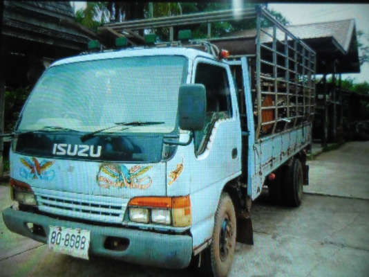 ขายรถบรรทุก 6 ล้อ ISUZU NPR 120 แรงปี 40 ฝาขาวเคริ่องดีคัสซีสวยยางดีหัวบางเดิมต้องอาบน้ำสีหัวจะสวยมากยาว 4.3 เมตรทะเบียนเต็ม