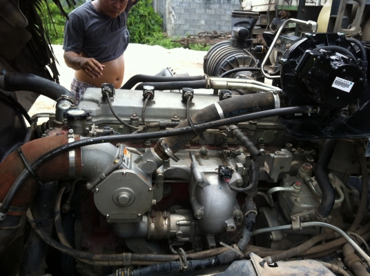 ขายดาวน์ HINO 500 260แรง NGV ห้างแท้ๆ ปี54 ลูก 3 เพลา