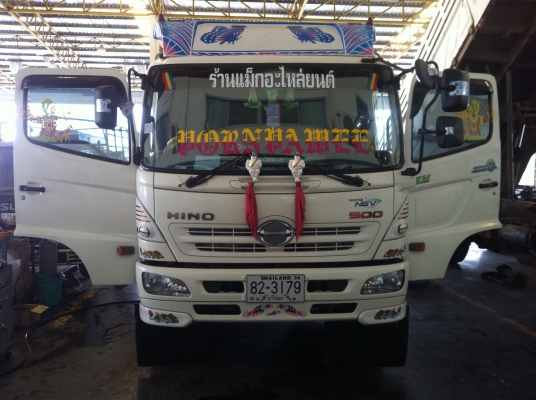 ขายดาวน์ HINO 500 260แรง NGV ห้างแท้ๆ ปี54 ลูก 3 เพลา