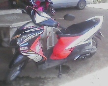 ขายมอเตอร์yamaha MEO115ccพร้อมใช้พร้อมโอนรถบ้านใช้เองทะเบียน57