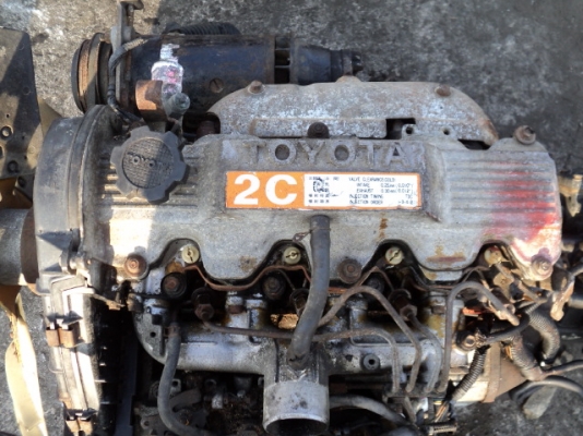 ขายเครื่องtoyota ดีเซล 4 สูบ 65 แรง 2,000cc.