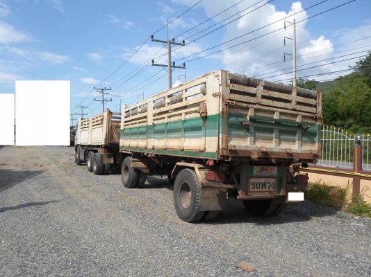 รถสิบล้อ HINO FM 1A 344 รถปี 53 แม่ลูก เครื่อง 344 แรงม้า