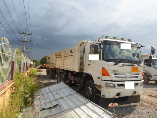 รถสิบล้อ HINO FM 1A 344 รถปี 53 แม่ลูก เครื่อง 344 แรงม้า