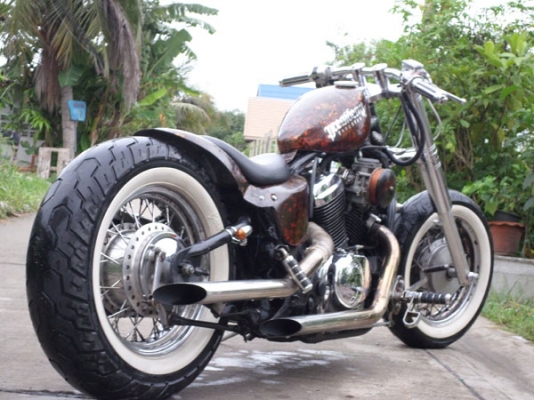 ขาย STEED400cc. แต่ง BOBBER โหดๆ ดิบๆ เครื่องสดมาก คาบูฮาเล่เดินเบาดีมากคับ