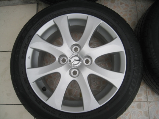 ขายล้อแม็ก Mazda 2 ป้ายแดง 15"x6" et45 4รู100 +ยางปี1313 ยังมองเห็นตุ่ม 2 เส้นครับ  สนใจติดต่อเล็กคลองสามครับ (081-3747940)