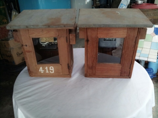 ขาย ตู้มิเตอร์ไฟไม้สัก ใช้งานได้จริง งานเก่าเก็บ