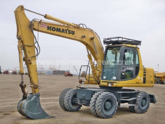 รถแบคโฮ 1997 Komatsu PW130-6K เครื่องจักรมือสองจากต่างประเทศ สภาพสวย เอกสารพร้อมโอน ชั่วโมงทำงาน 9,923 ชม.