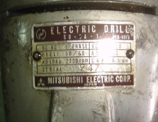 ขายสว่าน MITSUBISHI 3หุน japan