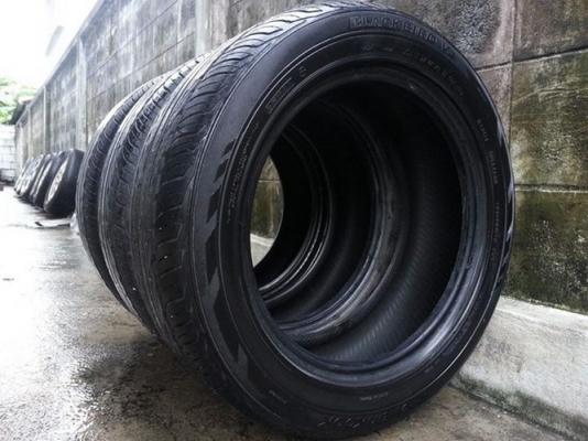 ยาง15" Hankook Blackbird 195/55/15 ปี10 มี3เส้นดอกสวยๆ