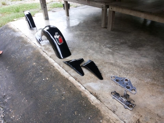 อะไหล่ steed ,บังโคลนหน้า,บังโคลนหลัง,ฝาข้างเดิม,แผงคอเดิม