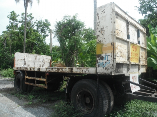 ขาย ลูกพ่วง กระบะบรรทุก แบบ ไม่มีแผงข้าง ไม่ผุ แค่สีกระเทาะ