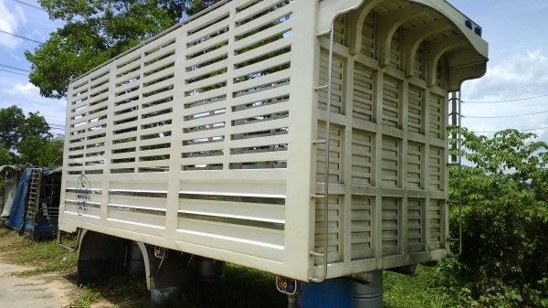 กระบะคอกสแตนเลส สวยมาก (STAINLESS STEEN) ถอดลงจาก10ล้อHINO FL1J