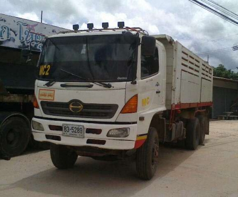 10ล้อดั้มHINO MEGA 320 ปี48 ดั้มเสรี มีระบบลากลูก รถสวย