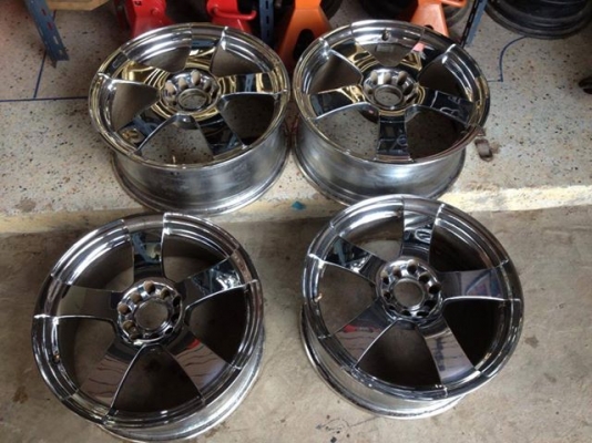 เเม็กมือสอง ขอบ17 เเนวVIP สีโครเมี่ยม กว้าง7 10รู 5รู114100