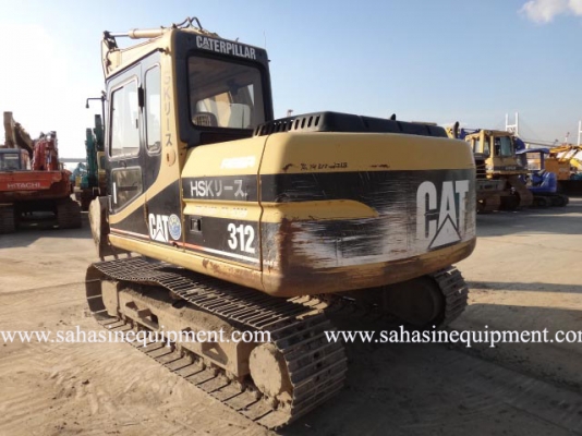 รถตัก CAT 312 S/N 7DK-037XX บจก.สหสินอีควิปเม้นท์ โทร.081-5851880, 02-5168100-1