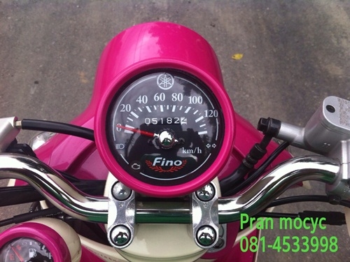 ขายyamaha fino สีชมพูขาว ปี2555