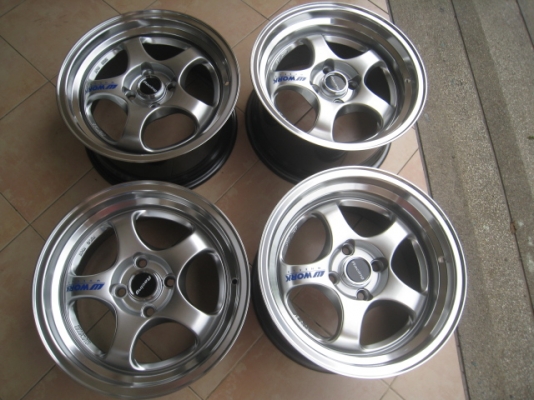 ขายล้อแม็กใหม่ S1 ขอบ15xหน้า 7.5 et38 หลัง 8.5 et25 4รู100  สนใจติดต่อเล็กคลองสามครับ (081-3747940)