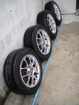 ขาย ล้อแม็กแต่ง เงาๆ ขอบ 15 ยาง YOKOHAMA 5900