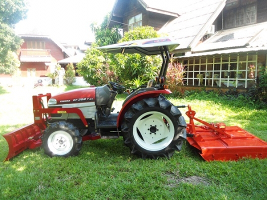 รถไถยันร์ม่า รุ่นEF352Tex 4WD 2เพลา อุปกรณ์ 4 อย่างมีดันหน้าใหม่  ผานใหม่LCS 5x22 ตัดหญ้าใหม่1.20ม.ของฮุย และโรตารี่สภาพใหม่ รถสภาพดี สนใจสอบถามได้ครับ