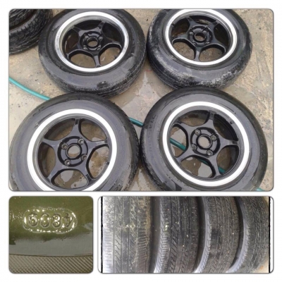 ขายแม็กมือ2 JRD ขอบ15 4รู114 +ยาง ราคา 6,300 บาทราคาถูก