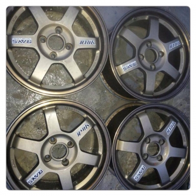 ขายแม็กมือ2ขอบ 15 TE37 กว้าง7 ออฟ43 4 รู100 ราคา 8,700 บาทถูก