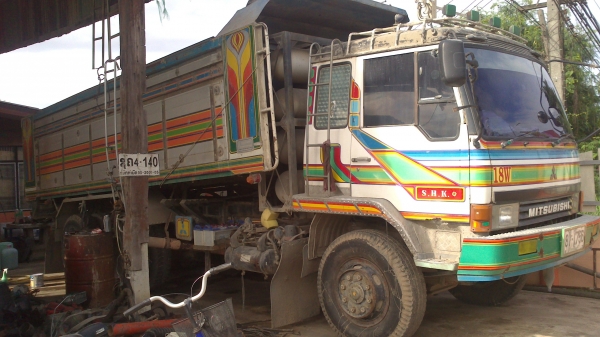 ต้องการขายรถพ่วง 18 ล้อ Mitsubishi ยูโร 1 ติดก๊าซ NGV