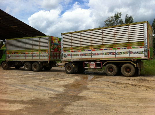 ขายรถพ่วง 22 ล้อ 2 เพลา แม่-ลูก กระบะเนียมคอกเกษตรดั้ม HINO PROFIA-P11C-เกียรืคูเลอร์ไดร์ ปี.55 รถสวยมากๆ สนใจจองเลย